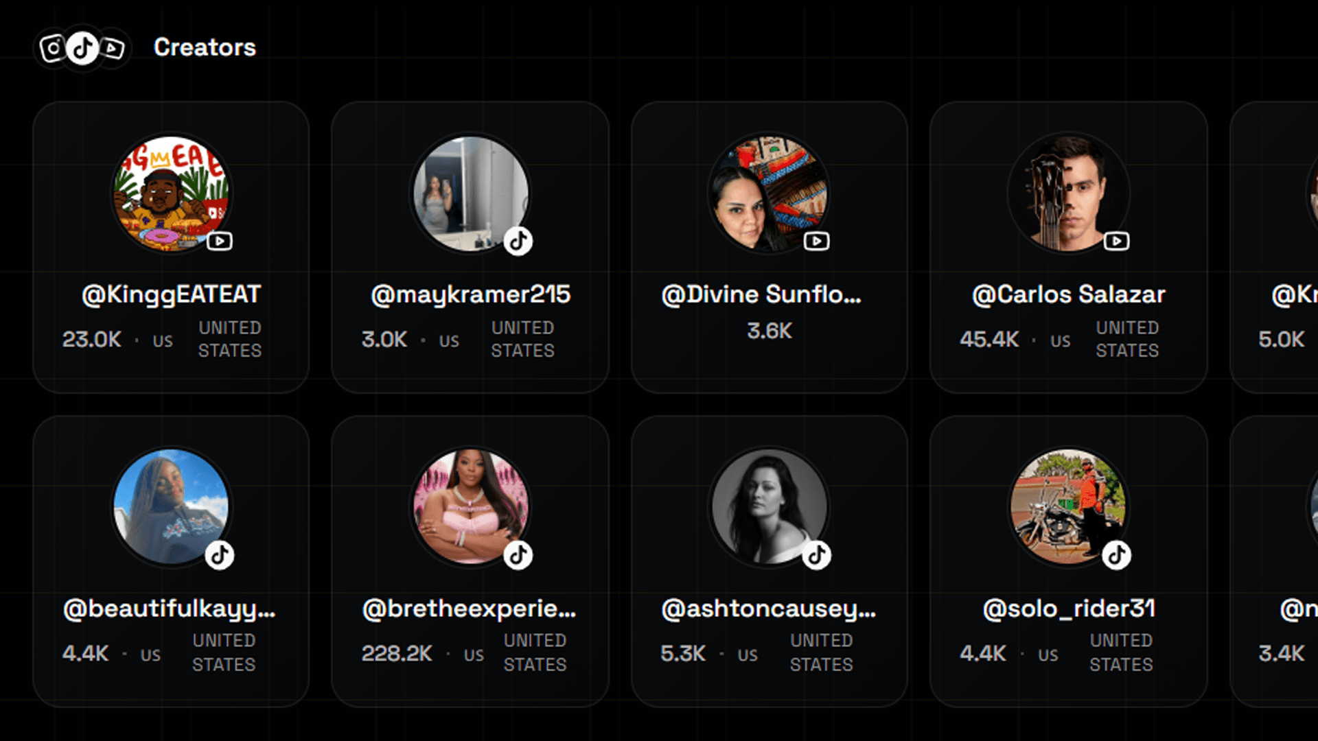 Creator & Influencer Tracker